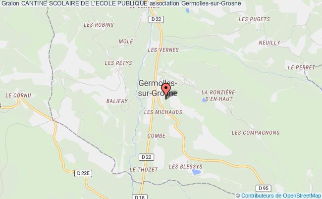 plan association Cantine Scolaire De L'ecole Publique Germolles-sur-Grosne