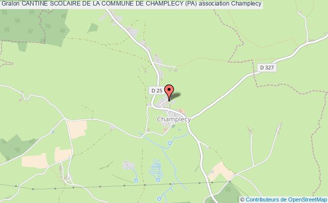 plan association Cantine Scolaire De La Commune De Champlecy (pa) Champlecy