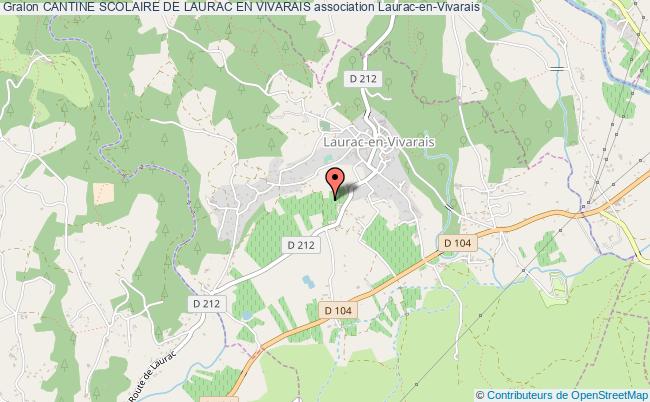 plan association Cantine Scolaire De Laurac En Vivarais Laurac-en-Vivarais