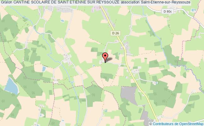 plan association Cantine Scolaire De Saint Etienne Sur Reyssouze Saint-Étienne-sur-Reyssouze
