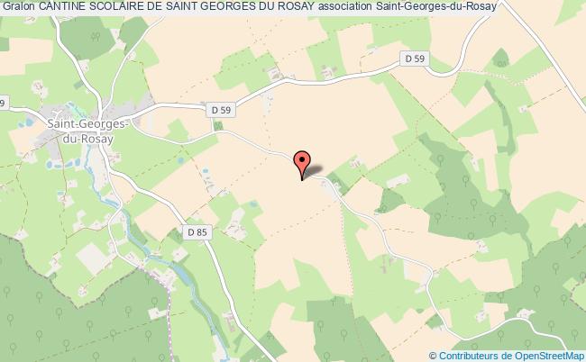 plan association Cantine Scolaire De Saint Georges Du Rosay Saint-Georges-du-Rosay