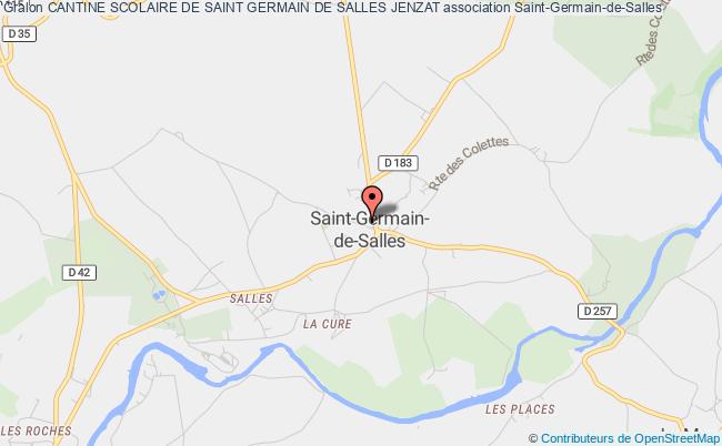 plan association Cantine Scolaire De Saint Germain De Salles Jenzat Saint-Germain-de-Salles