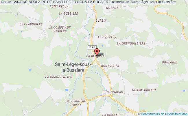 plan association Cantine Scolaire De Saint Leger Sous La Bussiere Saint-Léger-sous-la-Bussière