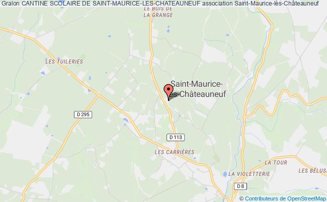 plan association Cantine Scolaire De Saint-maurice-les-chateauneuf Saint-Maurice-lès-Châteauneuf