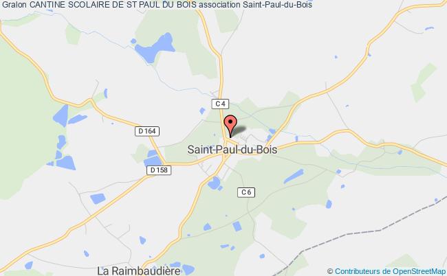 plan association Cantine Scolaire De St Paul Du Bois Saint-Paul-du-Bois
