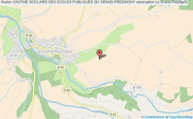 plan association Cantine Scolaire Des Ecoles Publiques Du Grand-pressigny Le Grand-Pressigny