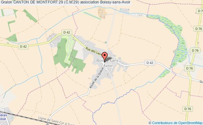 plan association Canton De Montfort 29 (c.m.29) Boissy-sans-Avoir