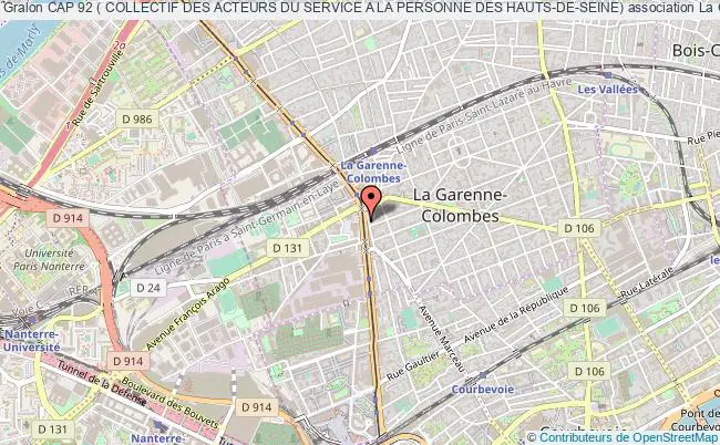 plan association Cap 92 ( Collectif Des Acteurs Du Service A La Personne Des Hauts-de-seine) La Garenne-Colombes