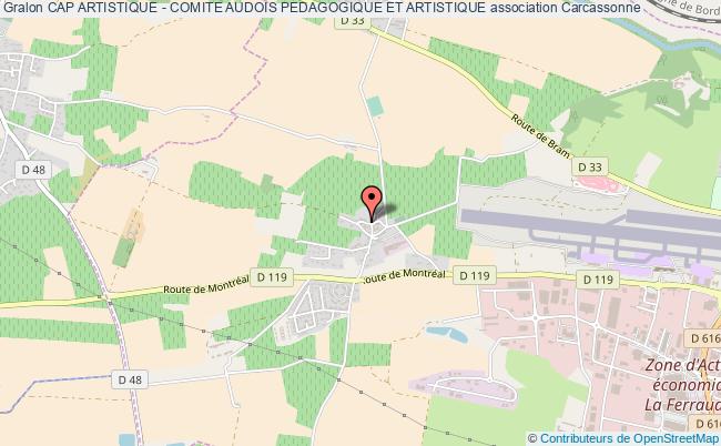 plan association Cap Artistique - Comite Audois Pedagogique Et Artistique Carcassonne