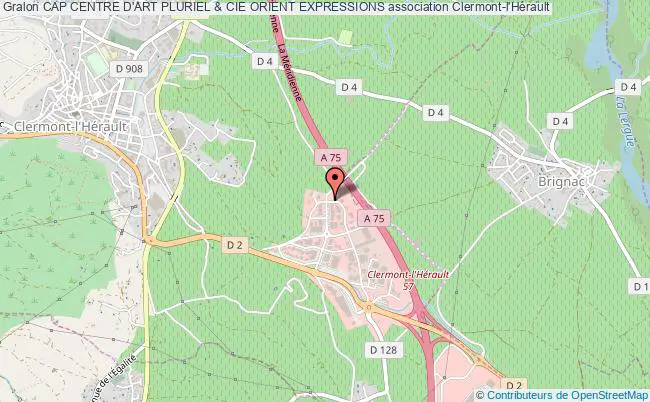 plan association Cap Centre D'art Pluriel & Cie Orient Expressions Clermont-l'Hérault