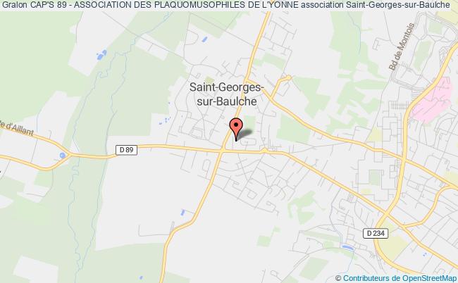 plan association Cap's 89 - Association Des Plaquomusophiles De L'yonne Saint-Georges-sur-Baulche
