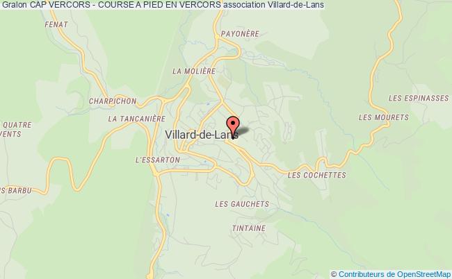 plan association Cap Vercors - Course A Pied En Vercors Villard-de-Lans