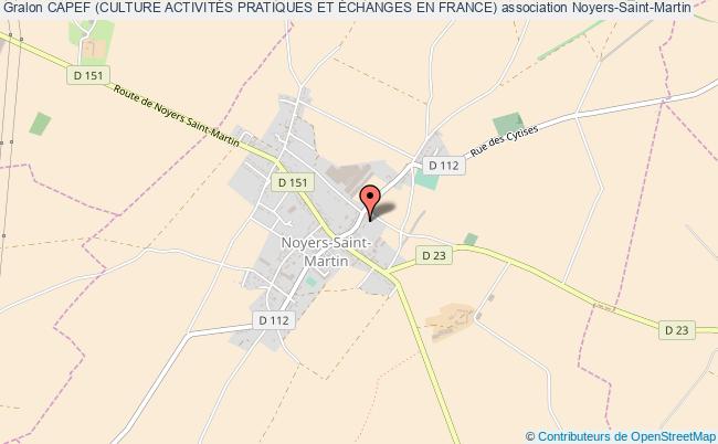 plan association Capef (culture ActivitÉs Pratiques Et Échanges En France) Noyers-Saint-Martin