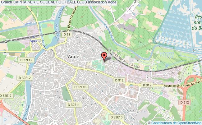 plan association Capitainerie Sodeal Football Club Agde