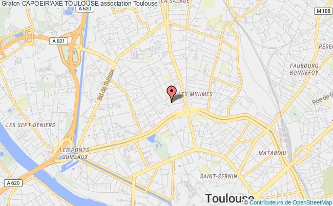 plan association Capoeir'axÉ Toulouse Toulouse