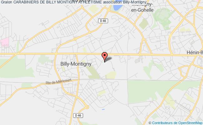 plan association Carabiniers De Billy Montigny Athletisme Billy-Montigny