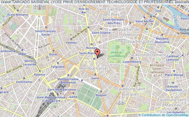 plan association Carcado Saisseval Lycee Prive D'enseignement Technologique Et Professionnel Paris
