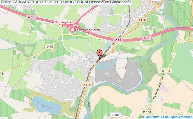 plan association Carcas'sel (systeme D'echange Local) Carcassonne