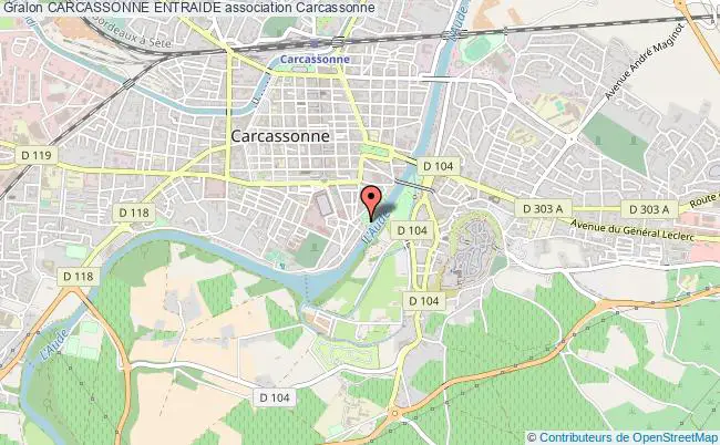 plan association Carcassonne Entraide Carcassonne
