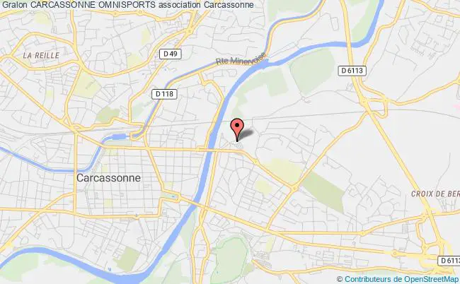 plan association Carcassonne Omnisports Carcassonne