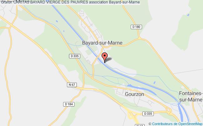 plan association Caritas Bayard Vierge Des Pauvres Bayard-sur-Marne