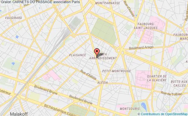 plan association Carnets Du Passage PARIS