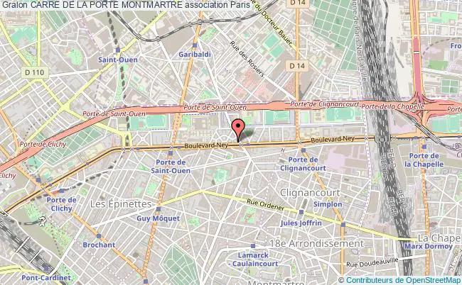 plan association Carre De La Porte Montmartre Paris