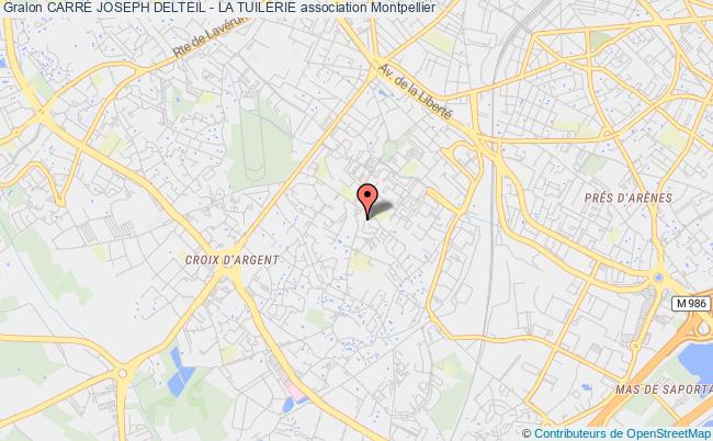 plan association CarrÉ Joseph Delteil - La Tuilerie Montpellier