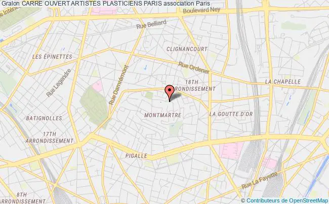 plan association Carre Ouvert Artistes Plasticiens Paris Paris