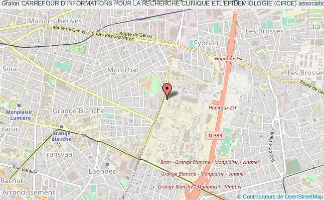 plan association Carrefour D'informations Pour La Recherche Clinique Etl'epidemiologie (circe) Lyon 3