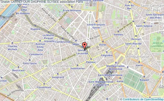 plan association Carrefour Dauphine Elysee Paris