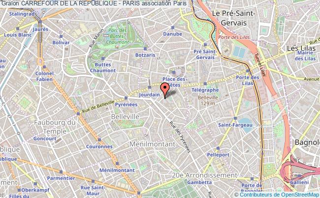 plan association Carrefour De La Republique - Paris Paris