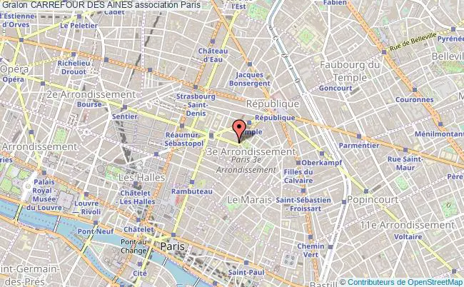 plan association Carrefour Des Aines Paris