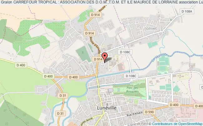 plan association Carrefour Tropical : Association Des D.o.m.,t.o.m. Et Ile Maurice De Lorraine Lunéville