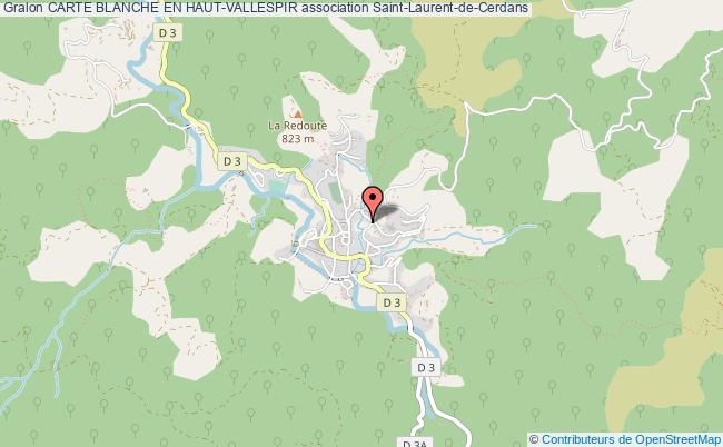 plan association Carte Blanche En Haut-vallespir Saint-Laurent-de-Cerdans