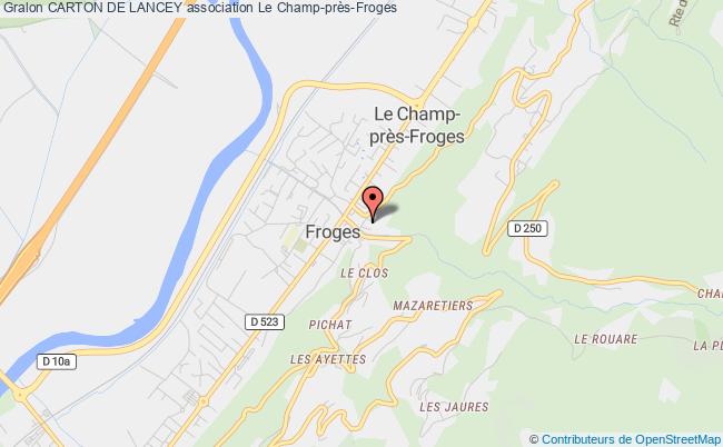 plan association Carton De Lancey Le    Champ-près-Froges