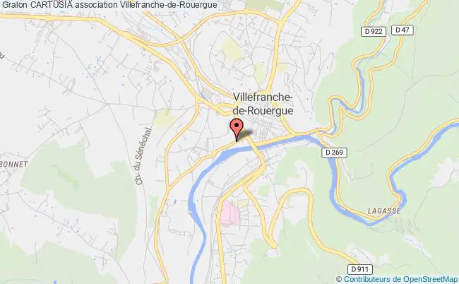 plan association Cartusia Villefranche-de-Rouergue