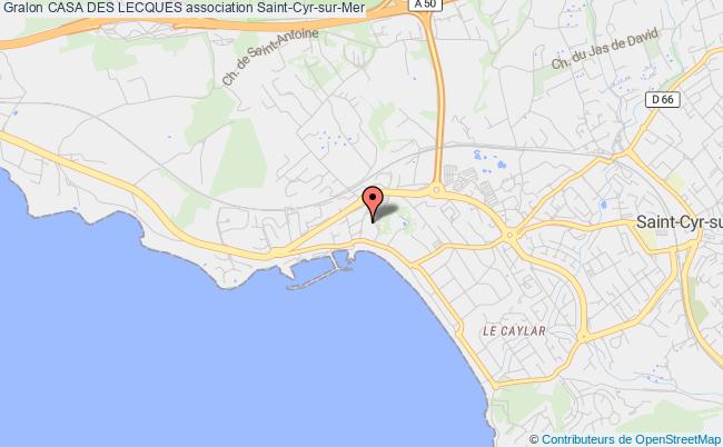 plan association Casa Des Lecques Saint-Cyr-sur-Mer