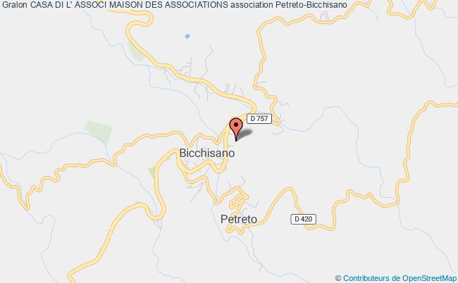 plan association Casa Di L' Associ Maison Des Associations Petreto-Bicchisano