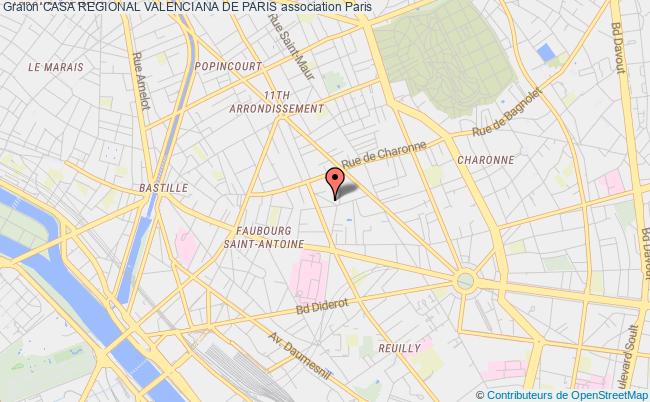 plan association Casa Regional Valenciana De Paris Paris