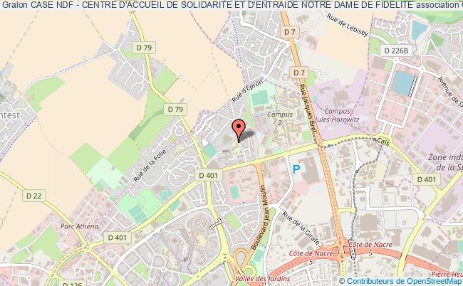 plan association Case Ndf - Centre D'accueil De Solidarite Et D'entraide Notre Dame De Fidelite Caen