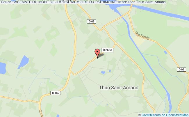 plan association Casemate Du Mont De Justice Memoire Du Patrimoine Thun-Saint-Amand