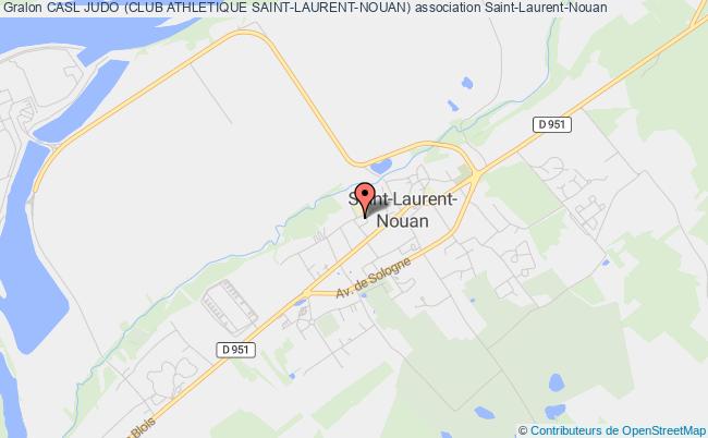 plan association Casl Judo (club Athletique Saint-laurent-nouan) Saint-Laurent-Nouan