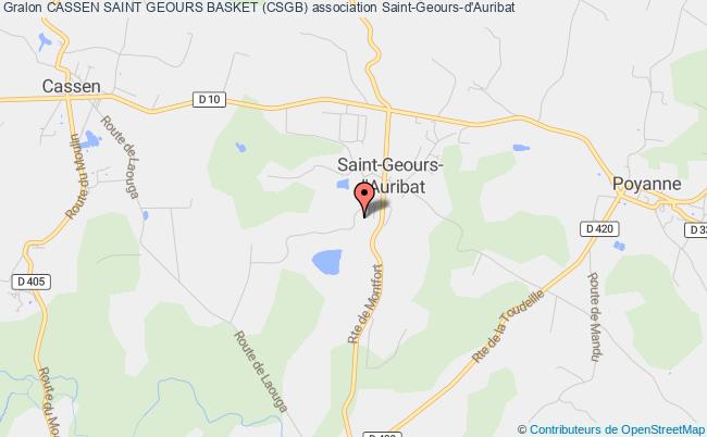 plan association Cassen Saint Geours Basket (csgb) Saint-Geours-d'Auribat
