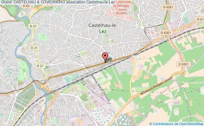 plan association Castelnau & Coworking Castelnau-le-Lez