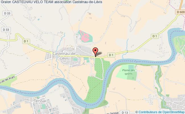 plan association Castelnau Velo Team Castelnau-de-Lévis