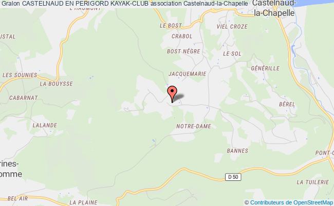 plan association Castelnaud En Perigord Kayak-club Castelnaud-la-Chapelle