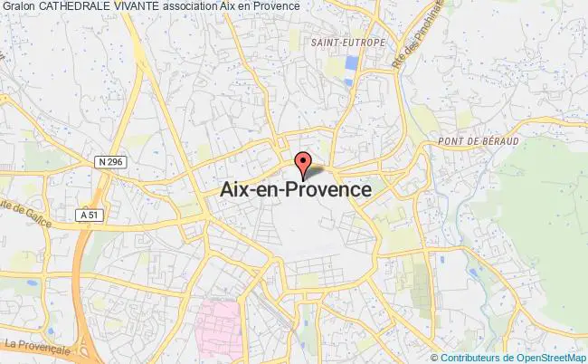 plan association Cathedrale Vivante Aix-en-Provence