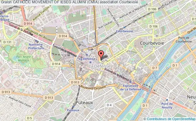 plan association Catholic Movement Of Ieseg Alumni (cmia) Paris-la-Défense cedex
