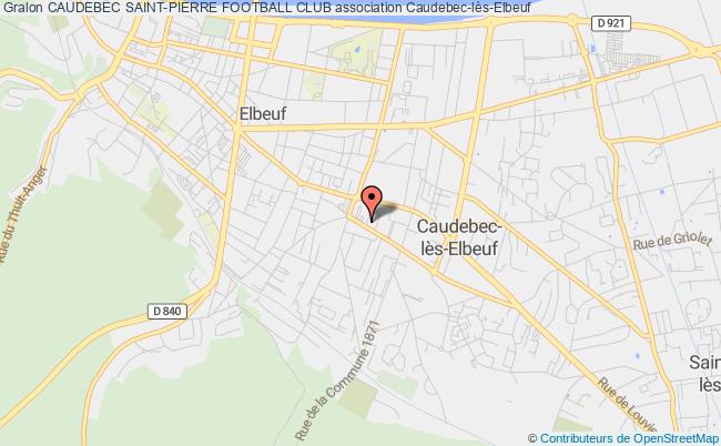 plan association Caudebec Saint-pierre Football Club Caudebec-lès-Elbeuf